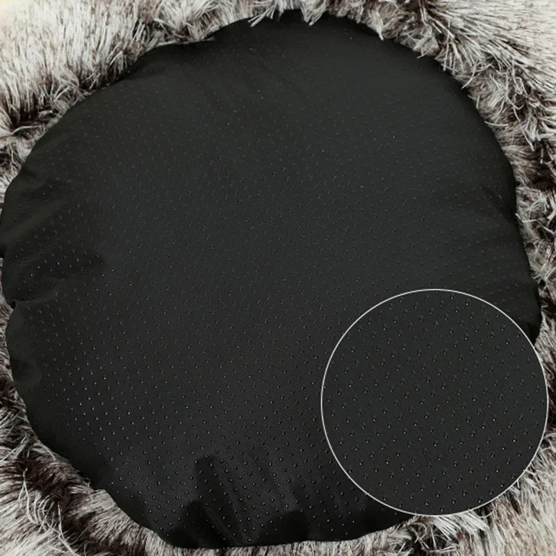 Katzenbett Winter – Plüsch Rundkissen & Schlafnest 2-in-1